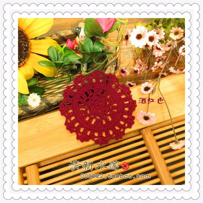 Лучший selling30pic/лот 10 СМ Круглая корейская ткань войлочный коврик для украшения дома подставка для обеденного стола coaster pad