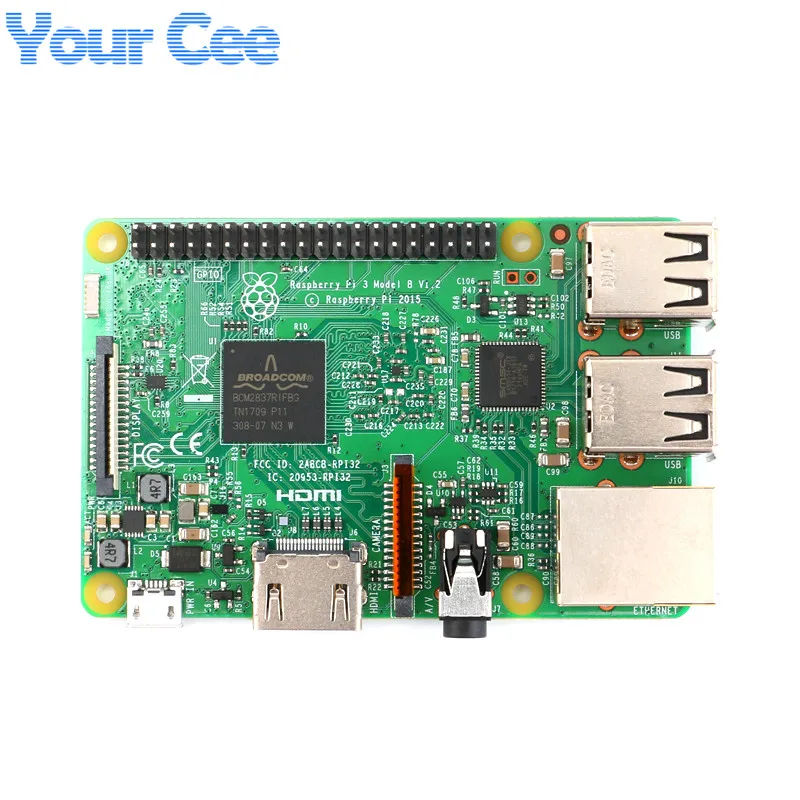 Original Raspberry Pi 3 Model B 1GB LPDDR2 BCM2837 Quad Core Ras PI3 Modelo B With