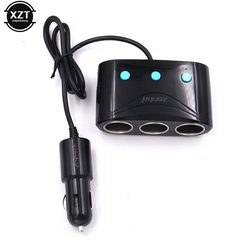 2019 Multi Socket Auto 1 to 3 Car Cigarette Lighter Splitter Dual USB Charger with Switch for iPhone Huawei | Автомобили и