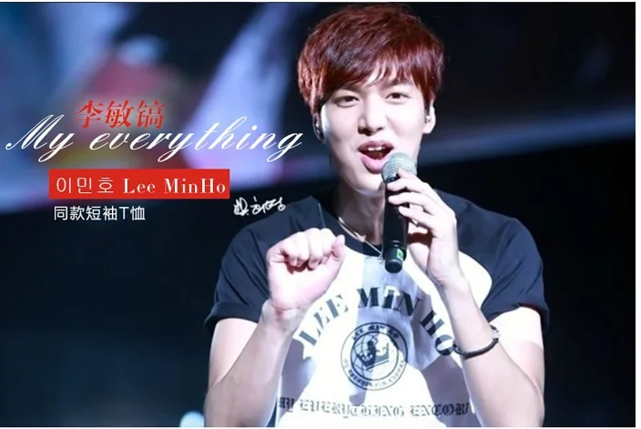 Kpop Lee Minho футболка для фанатов сеульская Концертная одежда Min Ho support stuff The Hires leeminho