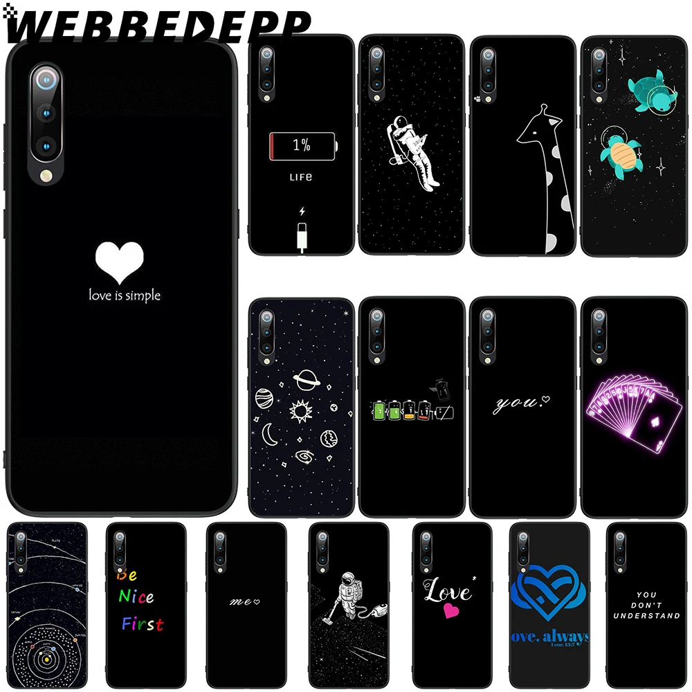 Мягкий ТПУ чехол WEBBEDEPP Love Heart для Xiaomi Mi 6 8 A2 Lite 9 Pro A1 Mix 2s Max 3 F1 | Мобильные телефоны и