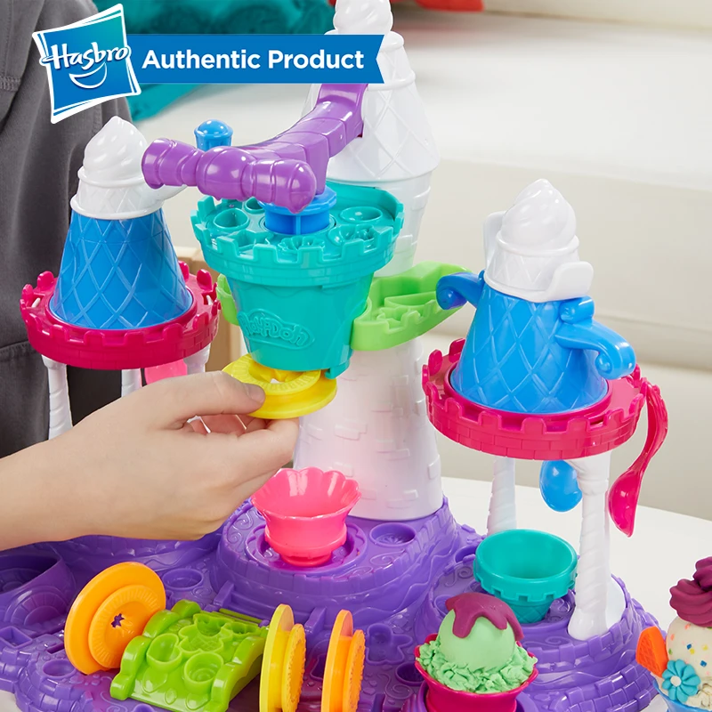 Hasbro Play-Doh creaciones de cocina Castillo de helado fiesta Play Doh Slime Supplies Fun Factory juguetes de arcilla para niños - 4