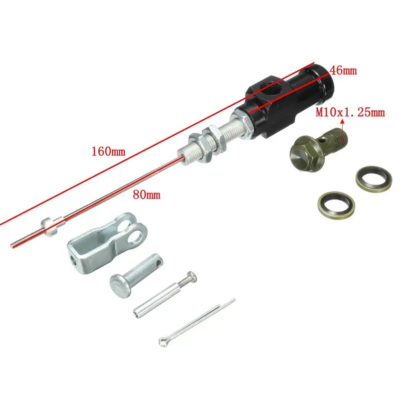 M10x1.25 мм мотоцикл Гидравлический Главный цилиндр сцепления стержень тормозной насос для YAMAHA/HONDA/Suzuki