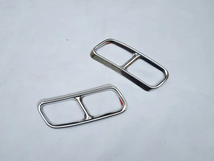 for audi q7 4m 2016 2017 2018 muffler Stainless steel Exhaust Tip Muffler Pipe Cover car accessories (1)