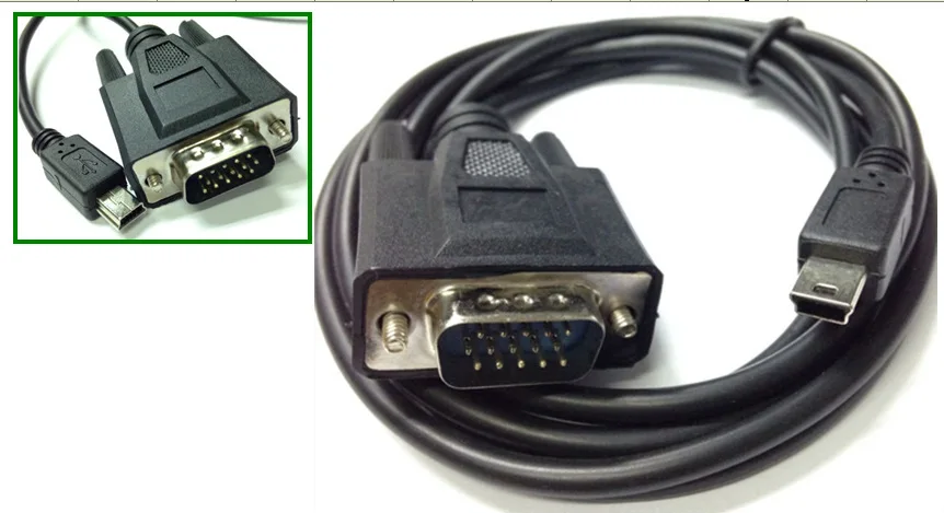 VGA кабель к Мини 5 P мобильного DV mini USB P/VGA D SUB 15 P|Соединители| |