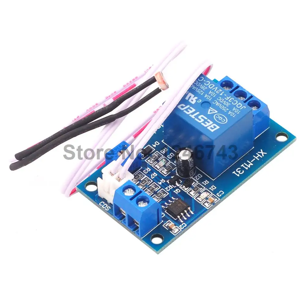 

1PCS XH-M131 Photosensitive Resistor Module Brightness Automatic Control Module 12V Light Control Relay Light Switch