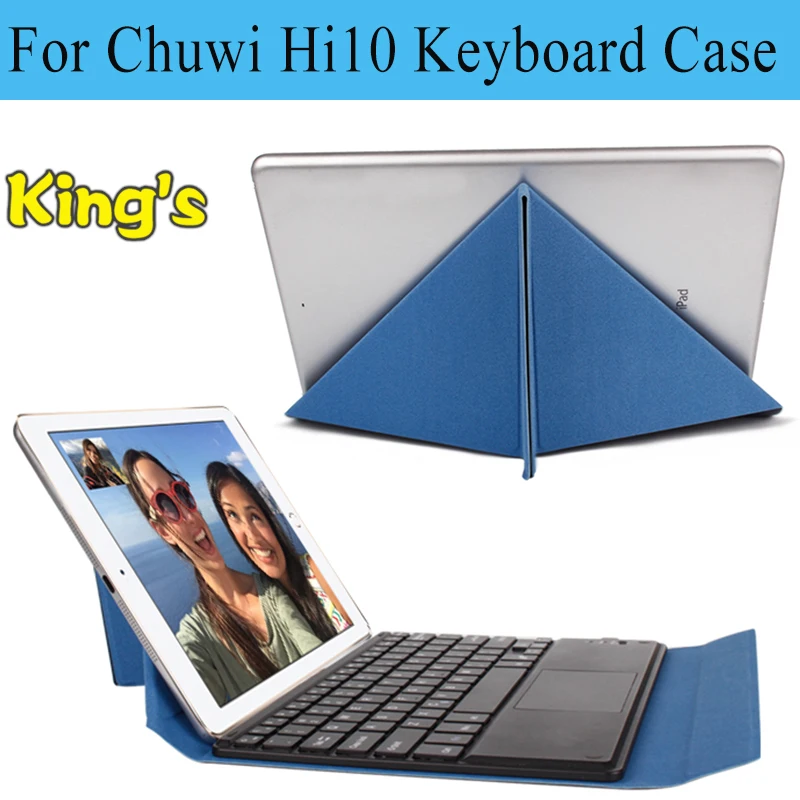 

Russian/English/Other Languages For 10.1 inch CHUWI Hi10 Wireless Bluetooth Keyboard Case Free shipping hot 4 gifts