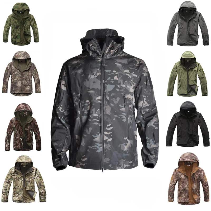 Куртка TAD Мужская водонепроницаемая камуфляжная с защитой от ветра 11 цветов |