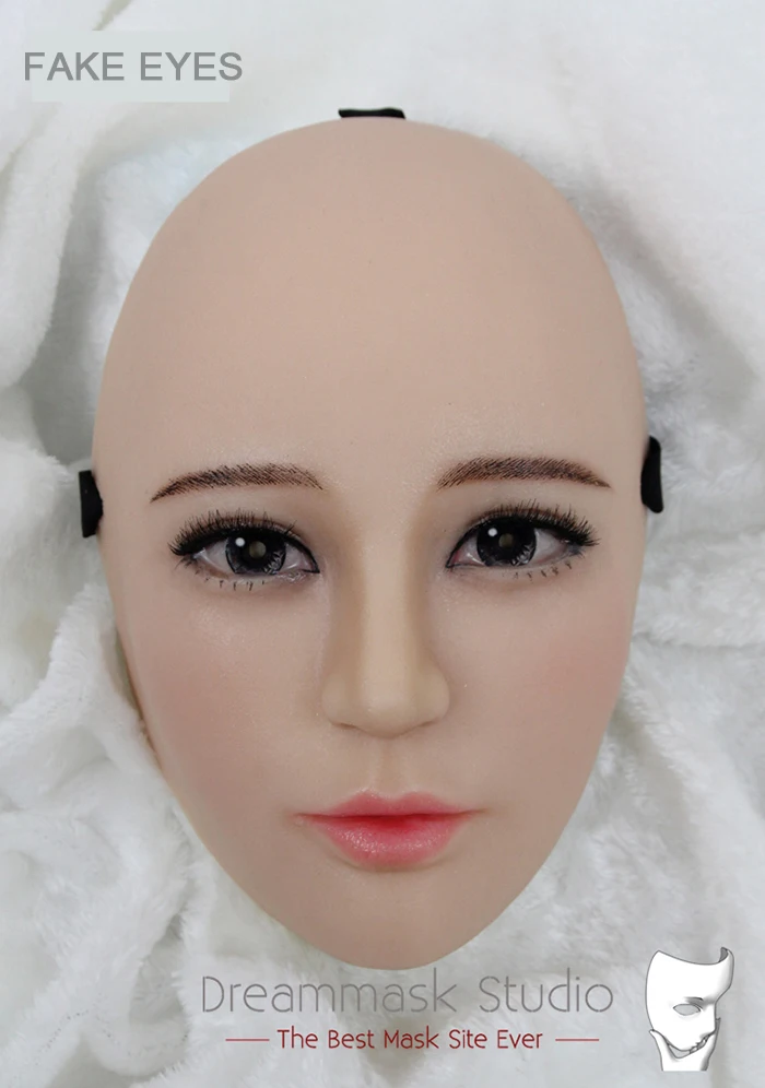 Хуэй) дизайн качество ручной работы силиконовые красивые и сладкие половина женское лицо маска кроссдресс кукла трансвестит