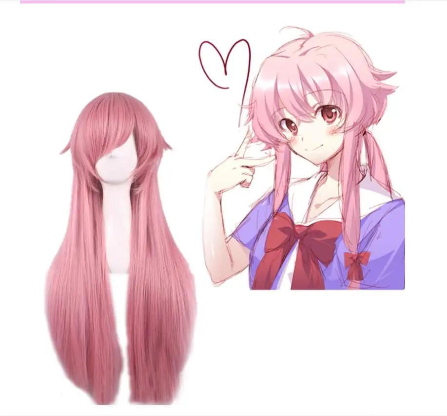 Горячее будущее ежедневник Mirai Nikki Gasai Yuno косплей школьная форма костюм парик |