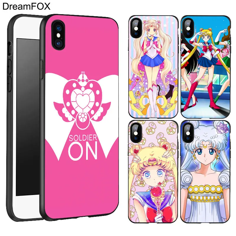 DREAMFOX K184 Moon Pattern Black Soft TPU Silicone Case Cover For Apple iPhone 11 Pro XR XS Max X 8 7 6 6S Plus 5 5S 5G SE |