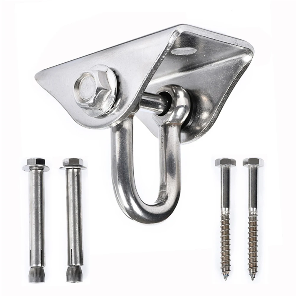 

Ceiling Heavy Duty Rotation Hanging Hook Wall Mount Easy Install Stainless Steel Pre-drilled Outdoor Porch Swing Hanger Indoor