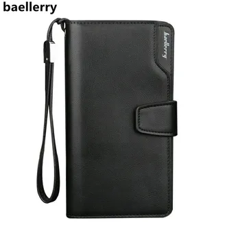 

New Wallet Men Leather Hasp Purse Zipper Money Bag Card Coins Holder Business Pouch Handbag Brand Men Wallets Carteira Masculina