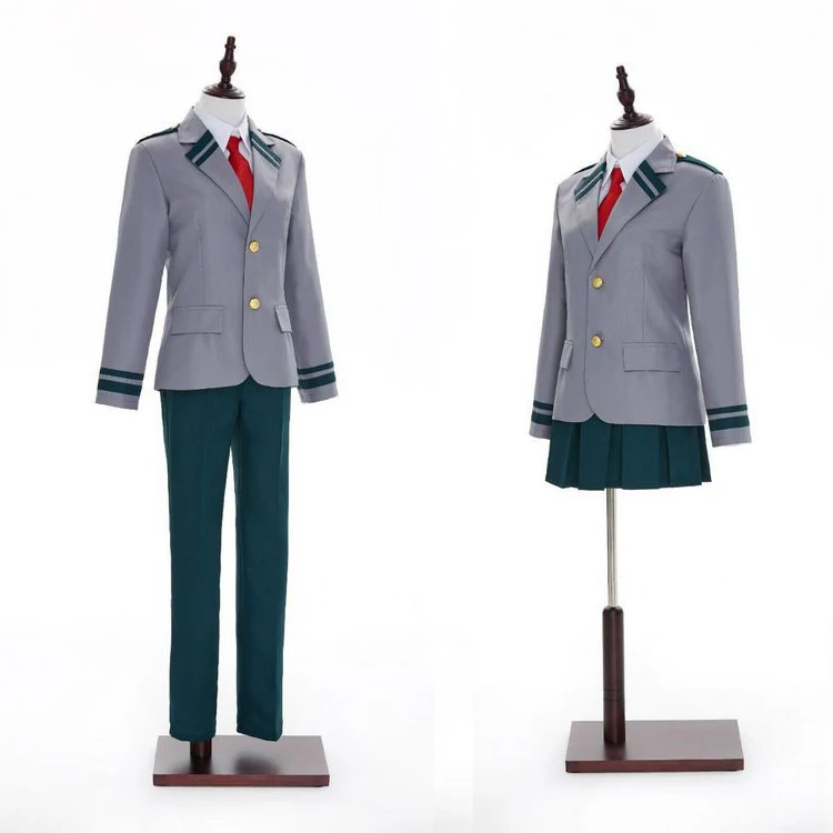

Boku no Hero Academia Asui Tsuyu Yaoyorozu Momo School Uniform My Hero Academia OCHACO URARAKA Midoriya Izuku Cosplay Costume