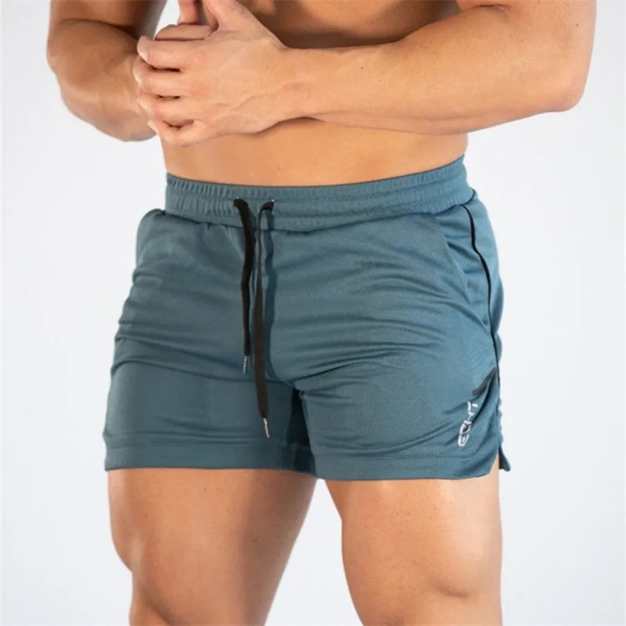 Брендовые облегающие шорты мужские джоггеры быстросохнущие шорты для спортзала Фитнес Спортивная одежда мужские летние повседневное пляжное короткое брюки