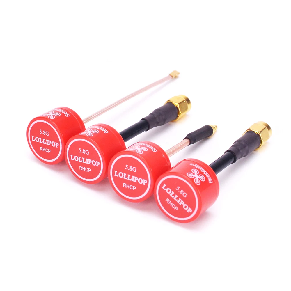 

1pcs Lollipop 5.8G 2.3dBi RHCP Super Mini FPV Antenna Red SMA RP SMA UFL StraightMMCX Antenna For RC Drone FPV Quadcopter