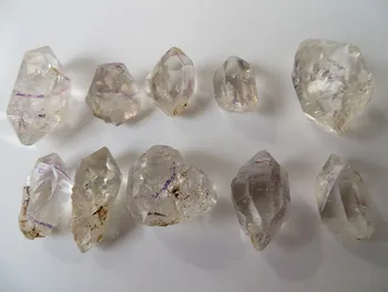 

10 AA Tibet Water Clear Quartz Crystal Herkimer Diamond W Great Rainbows