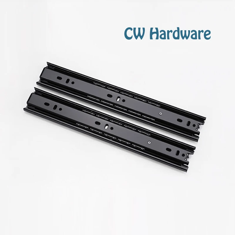 

10 inch 2 pcs Drawer Slide, Stainless Steel Wheel Ball Bearing Slides, Soft close drawer slides, Cabinet Furniture Slides 518