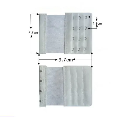 Bra Extenders Strap 2 Rows 3 Rows 4 Women Ajustable Intimates Lengthened Bra Hook Buckle Extension Belt 1PC