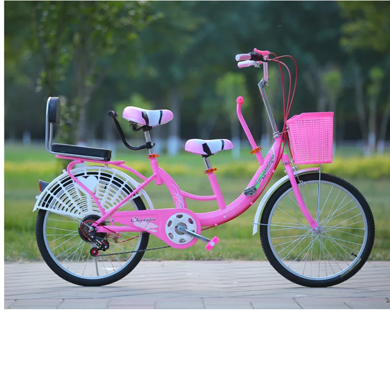 22-дюймовый Для женщин двойной велосипед родительско-детский автомобиль, чтобы построить мост с детьми