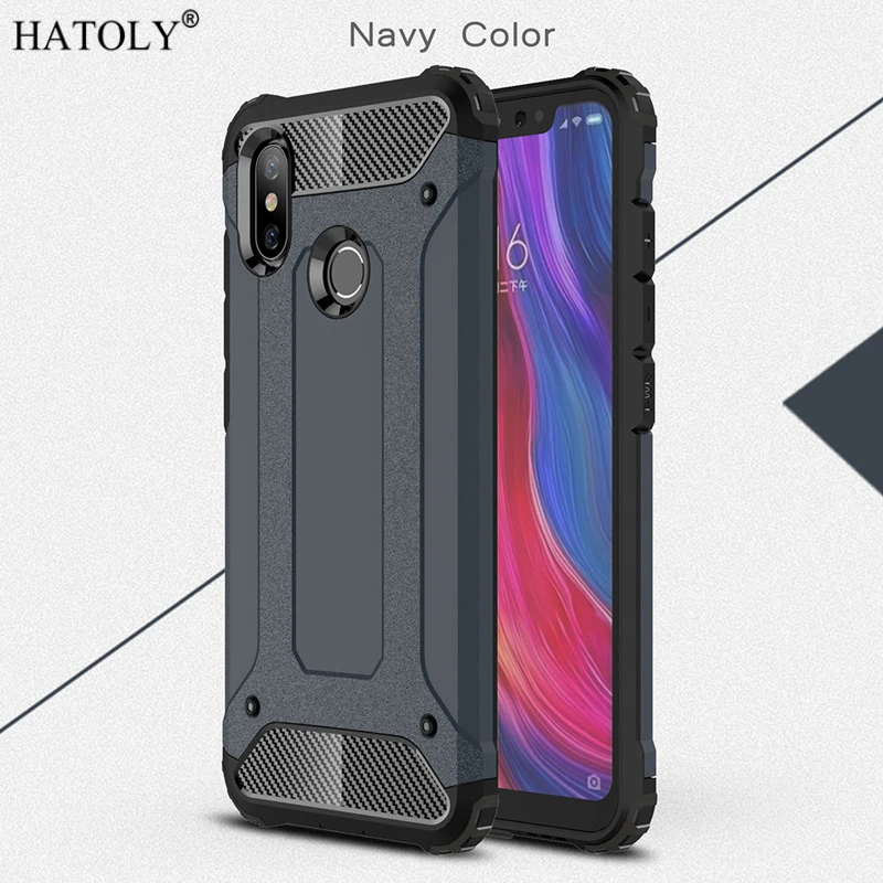 

HATOLY Cover Xiaomi Mi 8 Case Silicone Rubber Armor Protective Hard Back Phone Case For Xiaomi Mi8 Cover For Xiaomi Mi 8