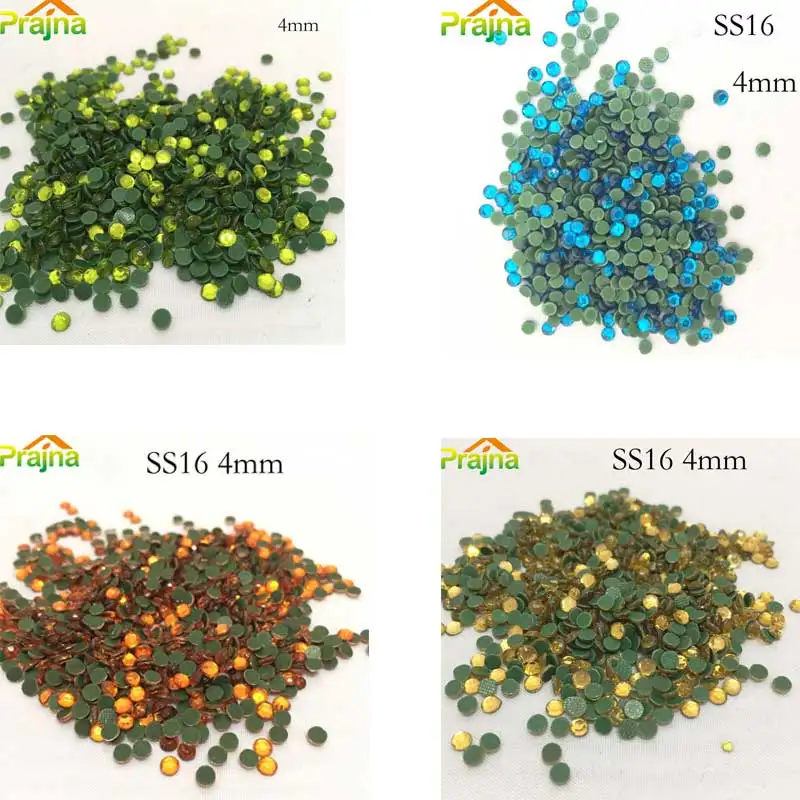 

ZOTOONE 1440Pcs SS16 3.8mm-4mm Rhinestones Colorful Faltback Acryl Rhinestone Hotfix For Wedding Dresses Jacket Jeans A