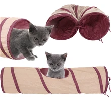 New Pet Cat Play Tunnel Foldable Fun 1 Hole Cat Tunnel Play Crinkle Sound Cat Toy Bulk Cat Toys Rabbit Play Tunnel 1 pcs 2016