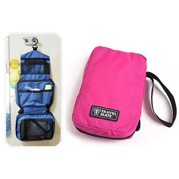

Creative Holiday Travel Cosmetic Bag Storage Nylon Casual Makeup Beauty Necessarie Women Men Make Up Bag Pouch Organizer Case