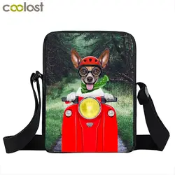Собака мини-сумка животных печати новый Обувь для девочек Школьные ранцы Для женщин сумка 3D красивые мотоциклетные сумка Мужская ранцы
