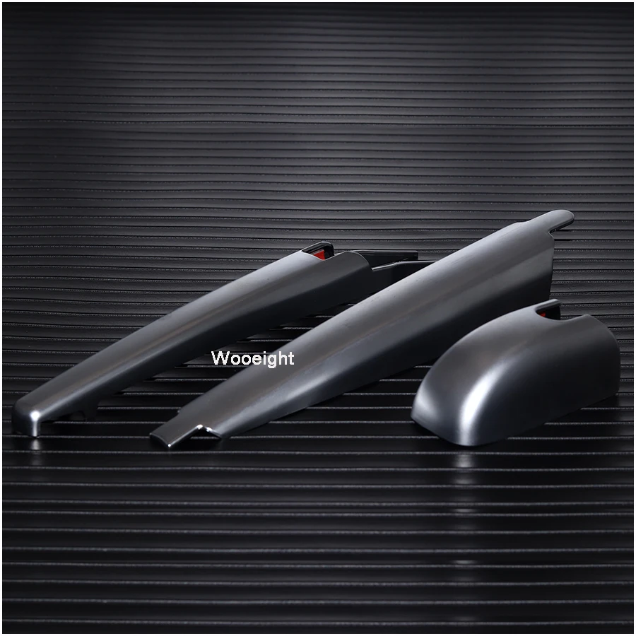 Wooeight 3Pcs Chrome Silver ABS Rear Window Wiper Tail Windscreen Frame Cover Trim For Land Rover Discovery Sport 2015 2016-2019 (7)