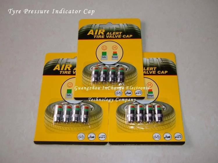 4PCS 36PSI Car Tyre Pressure Monitor Valve Stem Cap Sensor Indicator