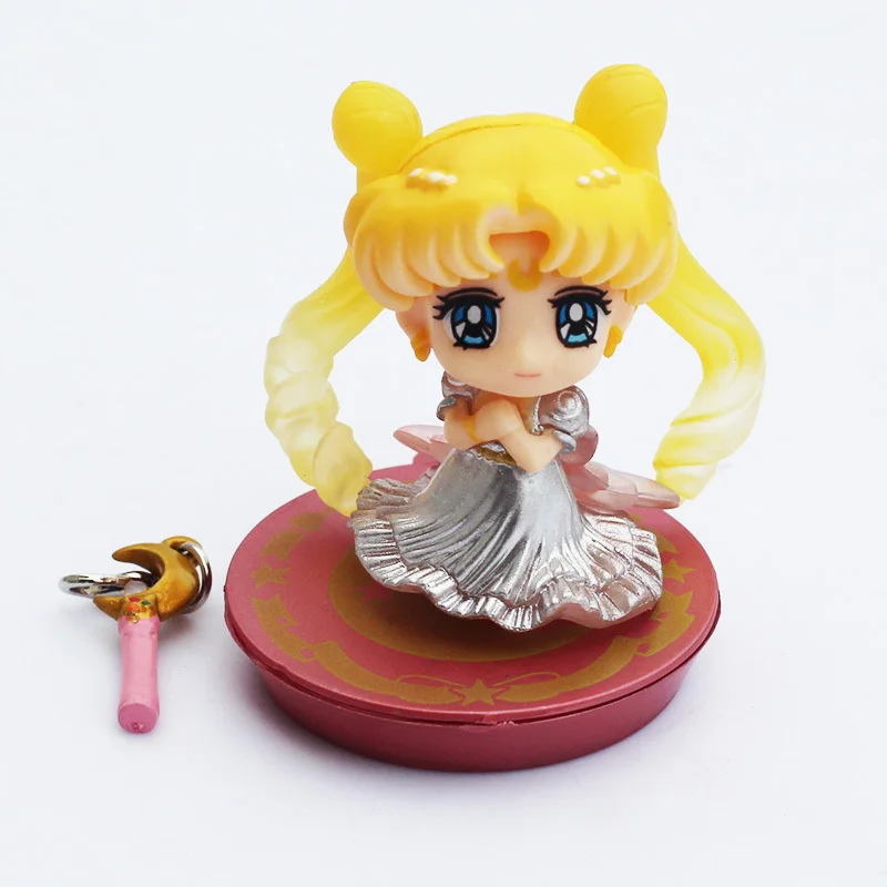 4 &quot10 см Q версия Сейлор Мун принцесса Tsukino одежда свадебное платье ПВХ кукла
