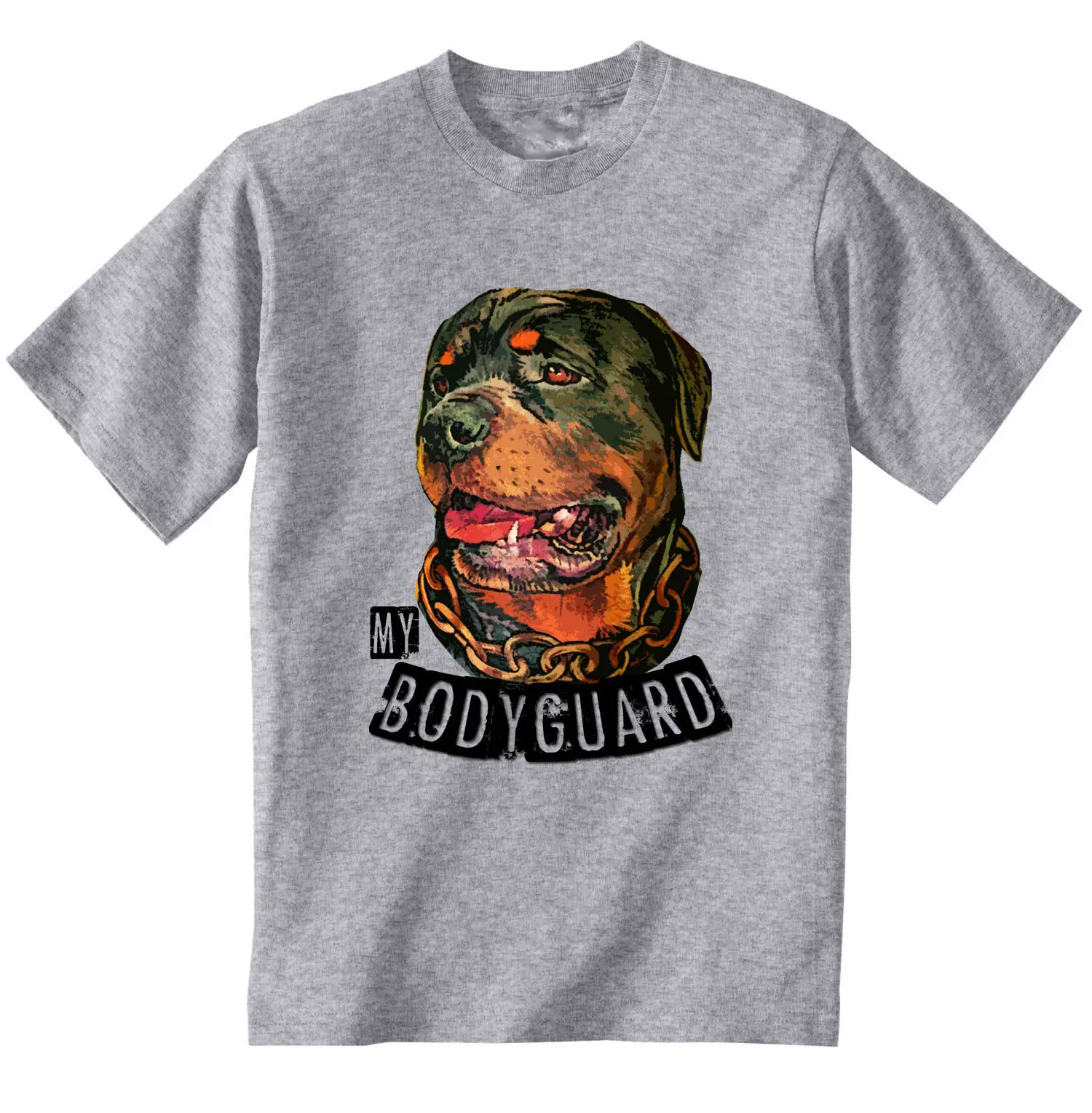 

Rottweiler My Bodyguard - Men's Funny Short Sleeve Tshirts 100% Cotton Graphic Tees