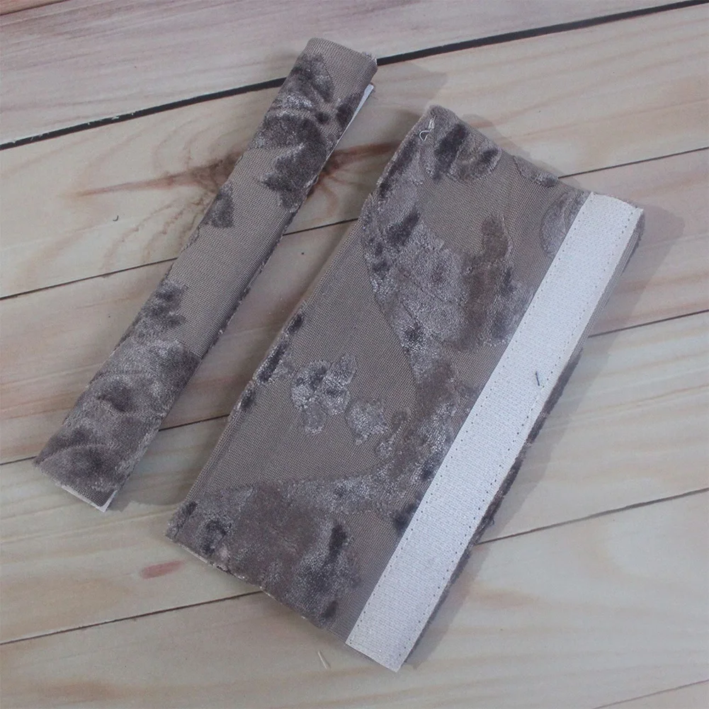 2PCS Protector Adhesive Door Handle Covers Soft Printed Keep Clean Cotton Blend Decoration Washable Refrigerator Home