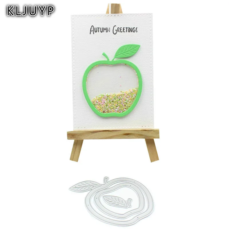 

KLJUYP Apple Shaker Card Metal Cutting Dies Stencils for DIY Scrapbooking/photo album Decorative Embossing DIY Paper Cards