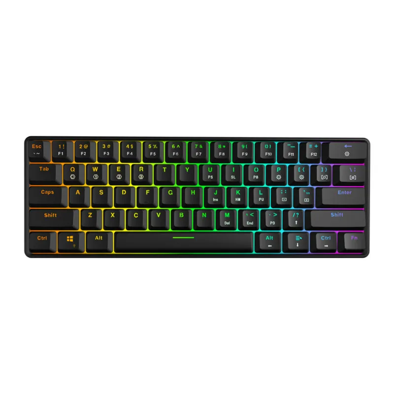 GK60 RGB механическая клавиатура, связанная с GH60 GK64 с горячей заменой RGB подсветкой, игровая механическая клавиатура