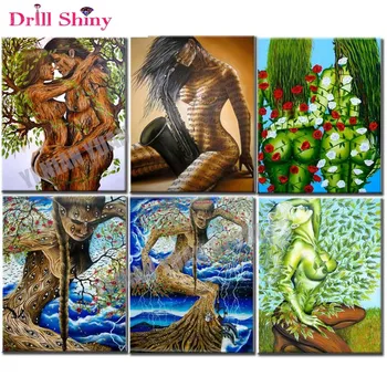 

Trees beauty body,art,diy,Square,diamond painting Cross Stitch,Diamond Embroidery,5D,Cartoon,Diamond Mosaic,Picture,Rhinestones