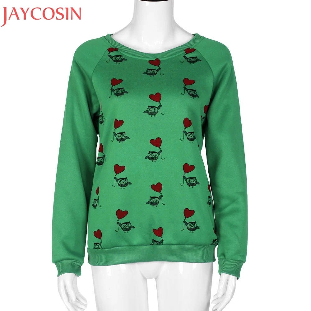 Size S XXXXL Spring Autumn Hoodies Women Fashion Cute Owl