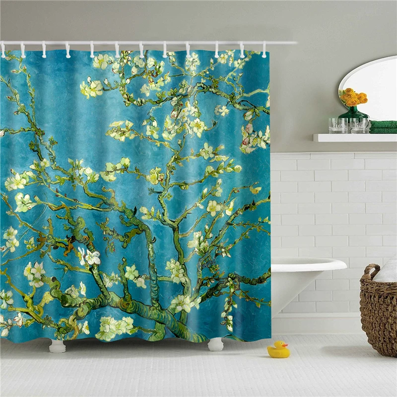 Unique Fall Flowers Design Shower Curtains
