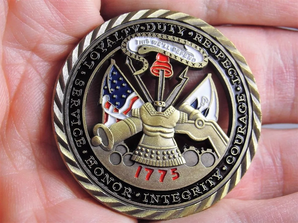 US Army challenge coin 1775 Army Strong United States Patriotism (3)