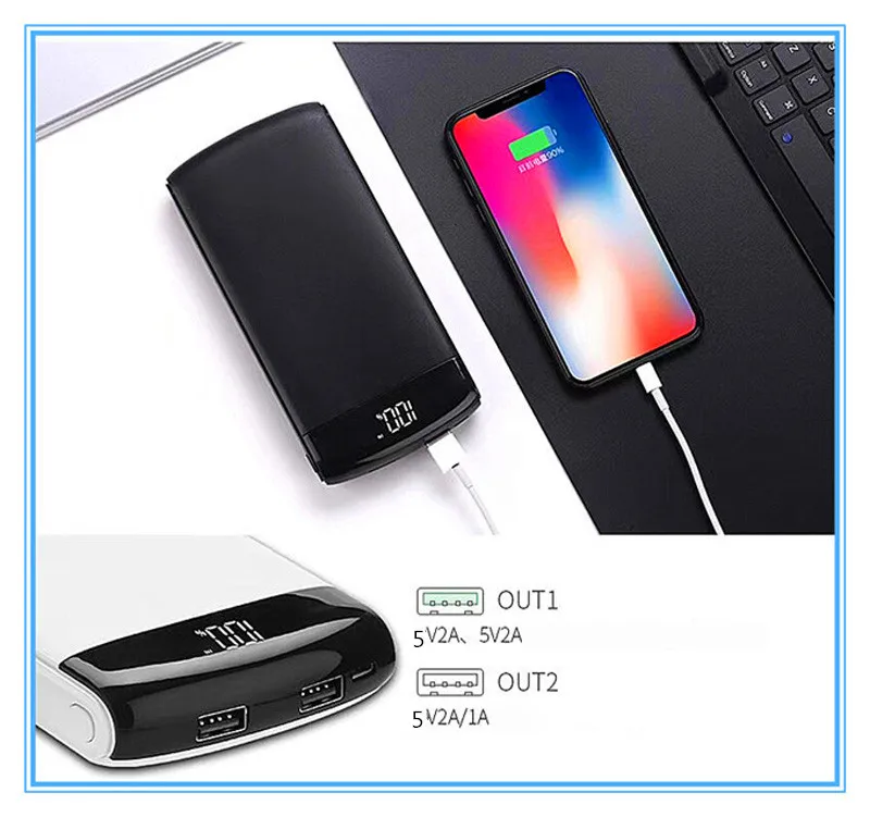 Power Bank 30000 мАч для Xiaomi Redmi power Bank портативное зарядное устройство 18650 повербанк для iPhone 7 6 Plus 5 4 телефона