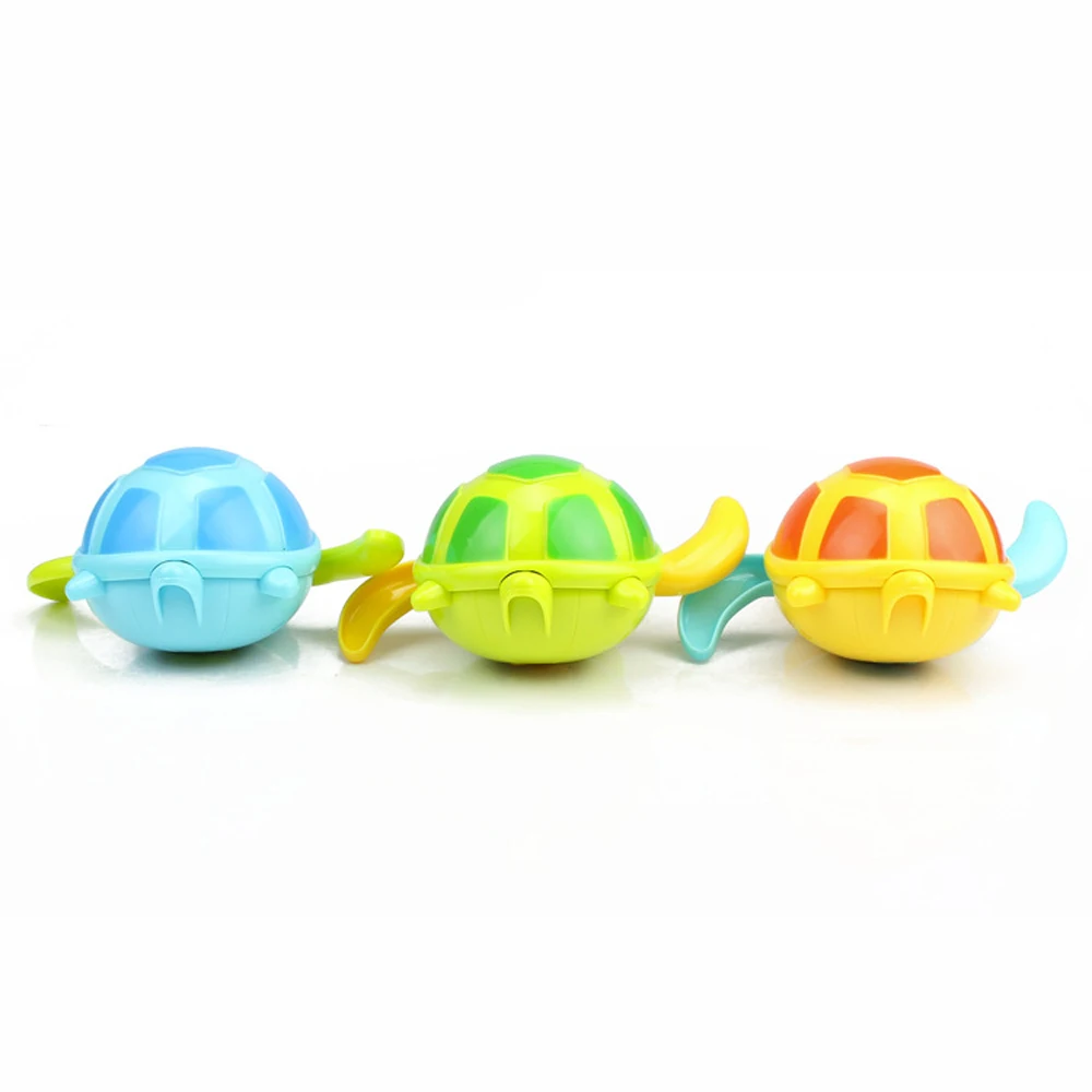 Cute Animal Tortoise Classic Baby Water Toy Infant Swim Turtle Wound-up Chain Clockwork Kids Beach Bath Baby Toys 0-12 Months