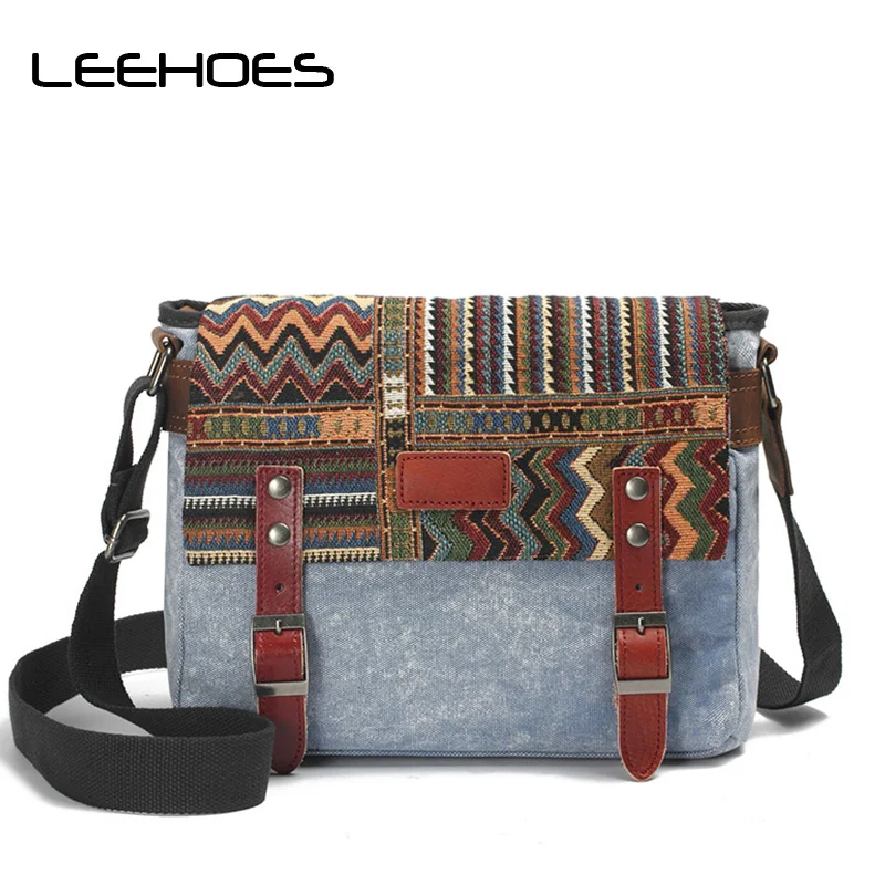

Hot National Style Shoulder Messenger Bag Male HandbBags Canvas Bags Travel Bags Leisure Crossbody School Satchel Bag Sac Hommes
