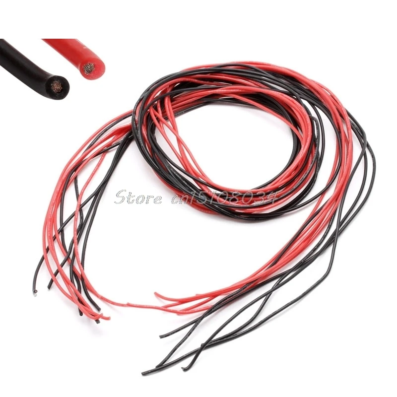 

22 AWG 10 Feet (3m) Gauge Silicone Wire Flexible Stranded Copper Cables for RC S08 Wholesale&DropShip