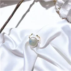 AOMU летние ювелирные изделия, винтажное имитирующее кольцо с цветком и жемчужиной для женщин, модные регулируемые кольца на палец, женские вечерние ювелирные изделия в стиле панк