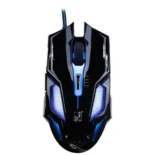 Wired Optical Gaming Mouse 2400dpi Rechargeable Mice Ergonomic For PC Laptop Computer LED Backlit gamer mouse delux m618 plus rgb blue usb wired vertical mouse ergonomic optical gaming mouse wireless computer mice for pc gamer laptop
