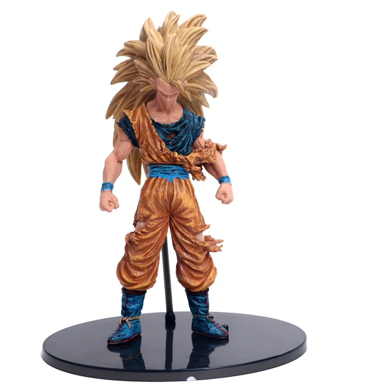 Драконий жемчуг Z Супер Saiyan Сон Гоку битва поврежденная краска для ПВХ Фигурки