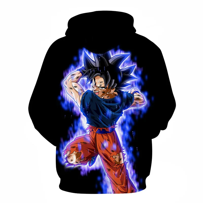 Мужские и женские 3D толстовки с капюшоном Dragon Ball Z модные повседневные спортивные