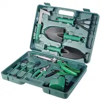 Tuingereedschap Set, 10 stks Tuinieren Geschenken Tool Set met Tuin Troffel Snoeiers-Groente Kruid Tuin Handgereedschap met Opbergtas