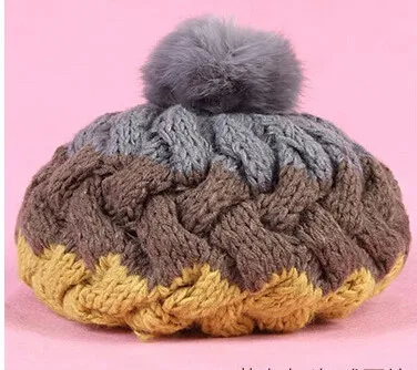 Bomhcs зима Для женщин теплая ручной вязки открытый Кепки шапочки